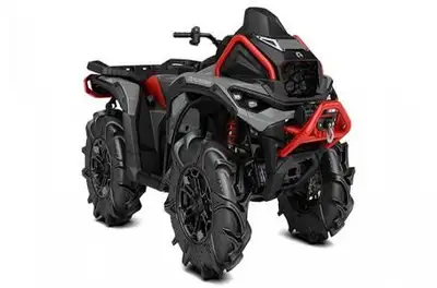 NEW 2025 Can-Am Outlander 850 Xmr in granite grey/legion red. This Purpose-Built ATV features the po...