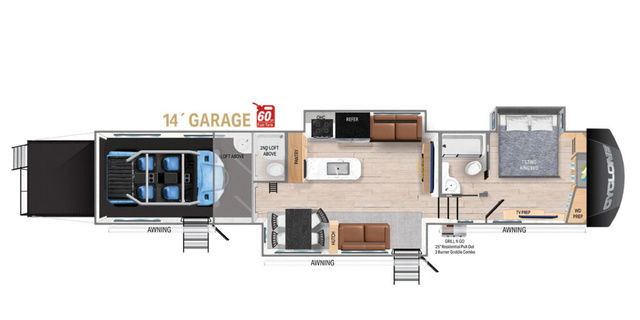 2024 Heartland Cyclone 4014C in Travel Trailers & Campers in Red Deer - Image 2