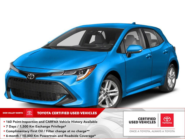 2020 Toyota Corolla Hatchback INCOMING | SE PKG | CERTIFIED |... in Cars & Trucks in City of Toronto