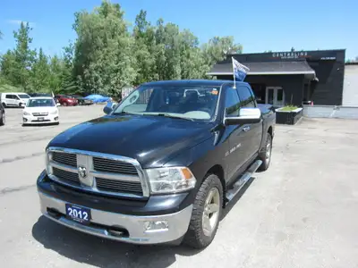 2012 RAM 1500 BIG HORN CREW CAB 5.7L HEMI!! ONLY $12,995 + HST+ License Fees. Sold fully certified,...