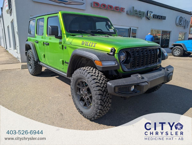 2025 Jeep Wrangler Willys 4 Door 4x4 for sale in Cars & Trucks in Medicine Hat