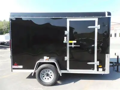 *** INCLUDES FREIGHT & PDI Just Add Taxes 6 X 10 Single Axle Enclosed Cargo Trailer with Barn Doors...