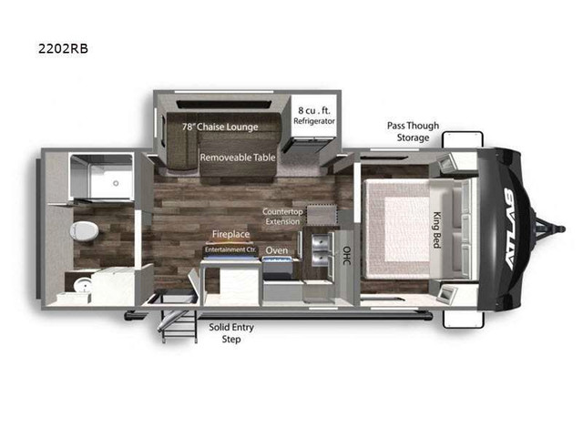 2023 ATLAS 2202RB in Travel Trailers & Campers in Edmonton