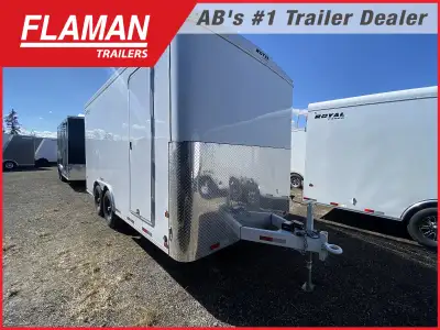 2025 ROYAL 8'X16' COMMERCIAL ENCLOSED TRAILER Axles: (2) 7000lb Tires: ST235/80R16 E Spare Tire Incl...