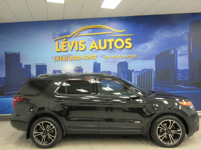 FORD EXPLORER 2015 SPORT 3.5L ECOBOOST 7 PASSAGERS AWD TOIT PANO in Cars & Trucks in Lévis