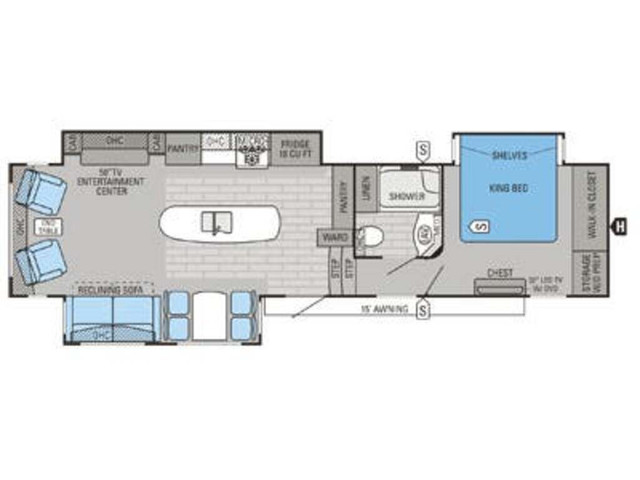 2015 Jayco Pinnacle 3 Extension + Foyer + Ilot central WOW !! in Travel Trailers & Campers in Laval / North Shore - Image 3