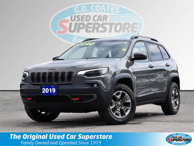 2019 Jeep Cherokee Trailhawk 4x4 ~Nav ~Camera ~Leather ~Bluetoot in Cars & Trucks in Barrie