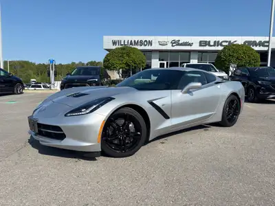 2017 Silver Metallic Chevrolet Corvette Stingray1LT | Manual Transmission | Low Km 'sRWD | 1LT | 7 S...