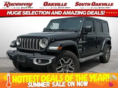 2024 JEEP WRANGLER 4 DOOR SAHARA 4X4 Black Cloth Low Back Bucket Seats 3.6L V6 Engine - 1 Owner No A...