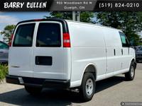 Explore the 2025 Chevrolet Express Cargo Van, in classic white, with an efficient rear-wheel-drive s... (image 3)