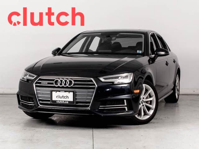 2018 Audi A4 Progressiv AWD w/ Sunroof, RearView Cam, Heated Sea in Cars & Trucks in Bedford