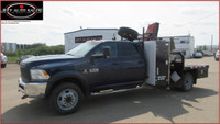 2013 RAM 4500HD CREW CAB WITH FASSI F65A BOOM PICKER CRANE TRUCK AMVIC Licensed Dealership Financing... (image 1)