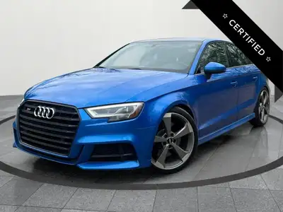 Offered for sale is a 2019 Audi S3 Progressiv, finished in rare and eye-catching Ara Blue Crystal Ef...