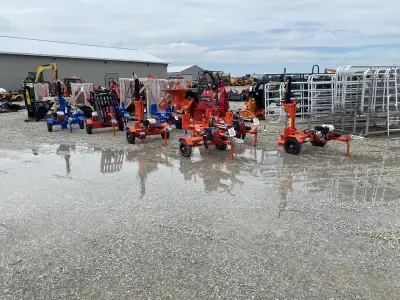 CONTACT SALES FOR PRICING WALLENSTEIN WOOD SPLITTERS IN STOCK AND ON SALE 20-31 TON SPLITTING FORCE...