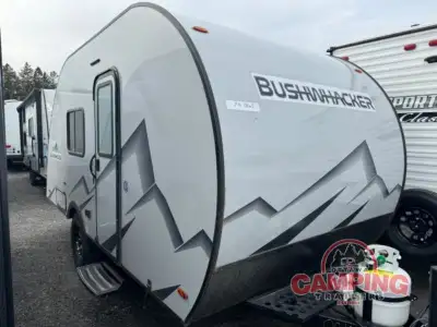 Braxton Creek Bushwhacker Plus teardrop trailer KITCH highlights: Rear Hatch Kitchen U-Dinette Wet B...