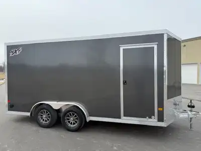 7.5x16 Triton nxt cargo trailer. Upgraded with torsion axles, a front access door, and an 85 inch in...