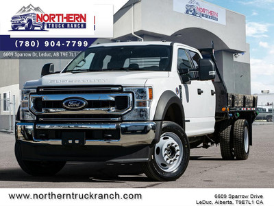 2020 Ford F-550 Chassis XLT CREW CAB 4X4 FLAT DECK POWERSTROK...
