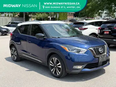 2020 Nissan Kicks SR SR | Blindspot | Carplay | Heated Seats Deep Blue Pearl/Fresh Powder 1.6L 4-Cyl...