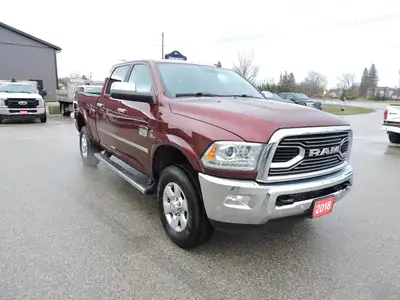 An awesome condition 2018 Ram Longhorn Special Edition 2500 that is powered by a 6.7L Cummins turbo...