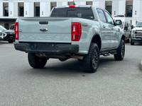 This 2021 Ford Ranger Lariat has a Cactus Grey Exterior and Ebony Leather Interior with seating for... (image 6)