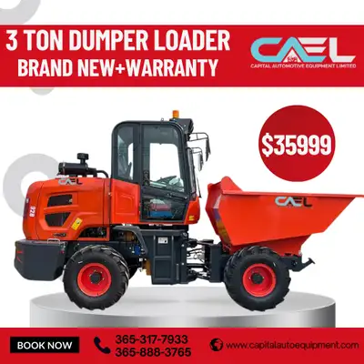 Dumper Loader 3 Ton Brand new + Warranty + Finance Available the lowest price in the market all over...