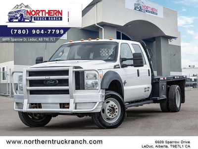 2015 Ford F-550 Chassis XLT CREW CAB 4X4 FLAT DECK POWERSTROK...