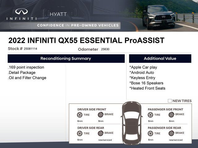 2022 INFINITI QX55 ESSENTIAL ProASSIST | Apple Carplay in Cars & Trucks in Calgary - Image 2