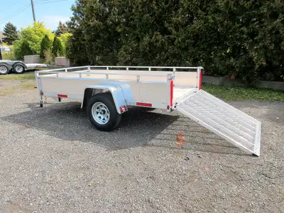 Miska 5'x10' Silver Bullet Utility Trailer Made in Canada 5'x10' Aluminum Utility Trailers - Ready t...