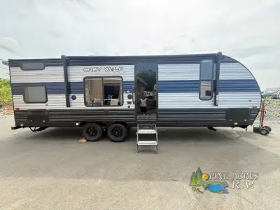 Forest River Cherokee Grey Wolf travel trailer 26DJSE highlights: Double-Size Bunks Semi-Private Bed...