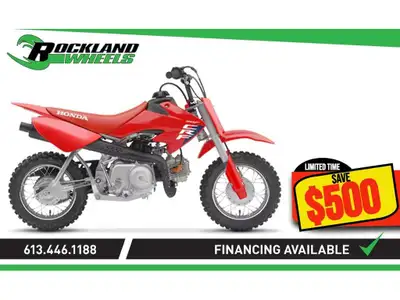 2025 Honda CRF50F Commencez votre aventure tout-terrain avec la Honda CRF50F la moto tout-terrain id...