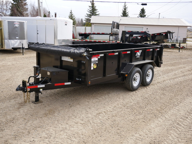 2024 SWS 7 x 14' Hydraulic Dump Trailer (2) 7K Axles in Cargo & Utility Trailers in Grande Prairie