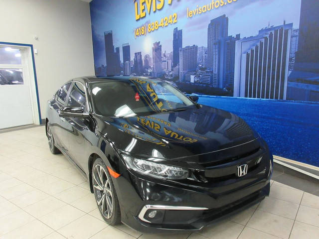 HONDA CIVIC 2020 TOURING 44 800 KM AUTOMATIQUE 1.5L TURBO CUIR N in Cars & Trucks in Lévis - Image 3