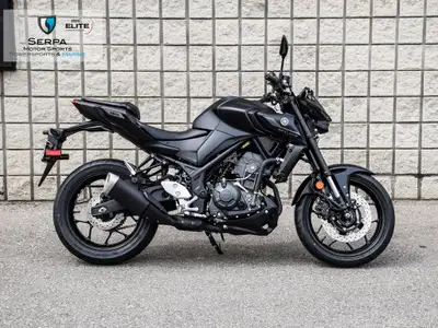 PLUS HST & LIC. ONLY! IN STOCK 2025 YAMAHA MT-03! GET $100 CREDIT TO USE ON ACCESSORIES OR LIFESTYLE...