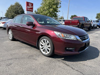 This 2014 Honda Accord Touring Sedan boasts a luxurious Basque Red Pearl II exterior and is ready to... (image 2)