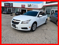2014 CHEVROLET CRUZE LT CARFAX VERIFIED, CLEAN TITLE 161,000KM AUTOMATIC TRANSMISSION WHITE EXTERIOR... (image 1)