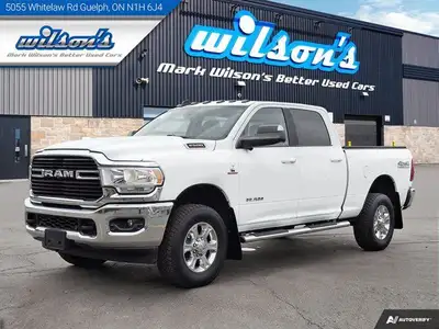 Look at this certified 2020 Ram 2500 Big Horn Crew 4X4 | 6.7L Cummins Diesel | Heated Wheel + Seats...
