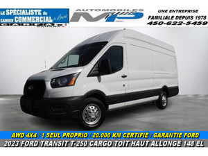 2023 Ford Transit T-250 TOIT HAUT ALLONGÉ 148EL  AWD 4X4 / 20.000 KM