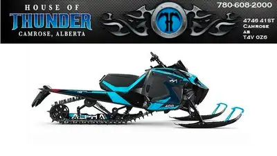 2025 Arctic Cat M 400 Alpha One. Previously known as the BLAST M 4000, the M 400 is equipped with a...
