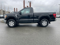 This 2021 Ford F-150 XLT Regular Cab has an Agate Black exterior and Dark Slate cloth seats with sea... (image 1)