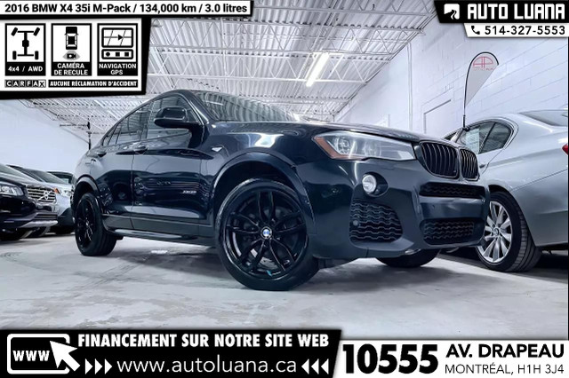 2016 BMW X4 xDrive35i M PACK CAMERA/NAVIGATION/HUD/CUIR/TOIT in Cars & Trucks in City of Montréal - Image 3