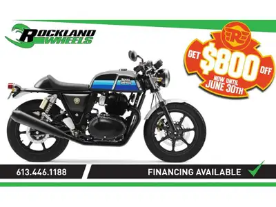 2024 Royal Enfield CONTINENTAL GT 650 - STREAMLINE BLUE Vivez le frisson de la course rétro avec la...