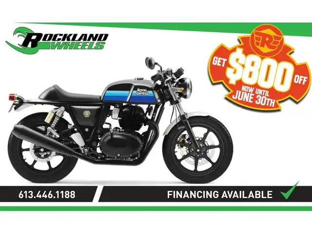 2024 Royal Enfield CONTINENTAL GT 650 - STREAMLINE BLUE in Street, Cruisers & Choppers in Ottawa - Image 2