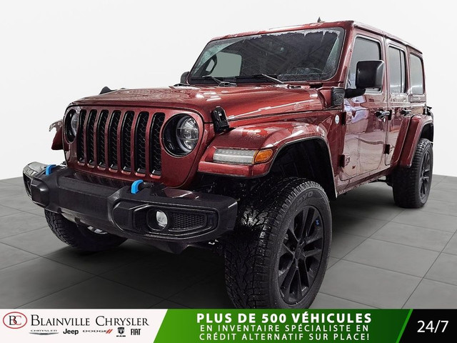 2022 Jeep WRANGLER 4XE 4XE PLUG-IN SAHARA CUIR GPS MARCHEPIEDS M in Cars & Trucks in Laval / North Shore - Image 3
