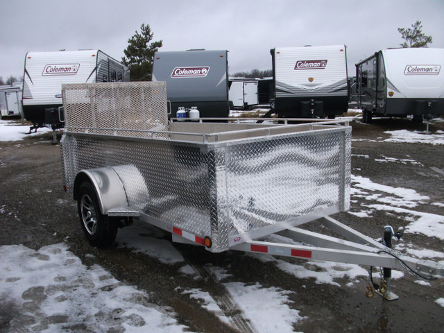 ALUMINUM 5x10 LANDSCAPE TRAILER WITH HIGH SIDE UPGRADE in Cargo & Utility Trailers in London - Image 3