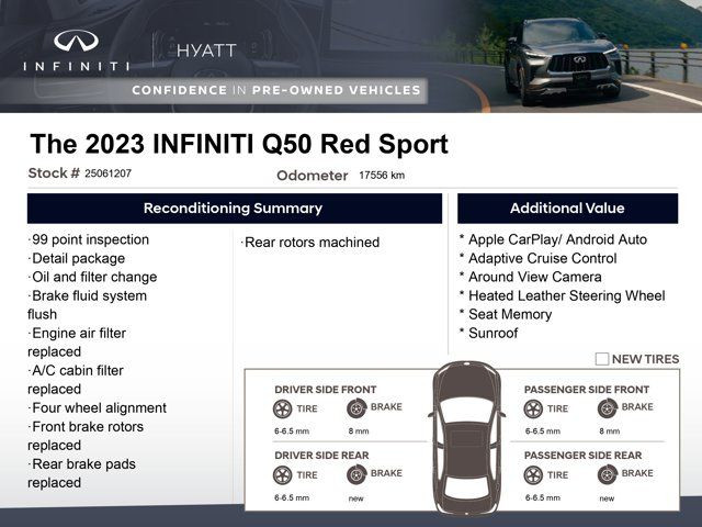 2023 INFINITI Q50 Red Sport - Apple CarPlay | Adaptive Cruise in Cars & Trucks in Calgary - Image 2