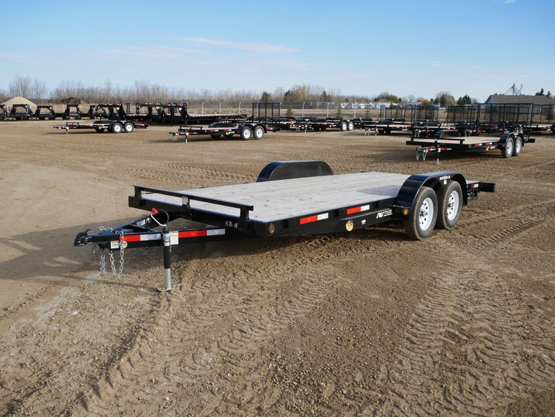 2023 SWS 18' Car Hauler Trailer w/ Pull Out Ramps (2) 3.5K Axles