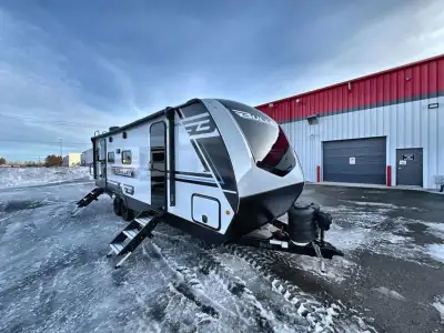 Keystone Bullet Crossfire travel trailer 2530RDWE highlights: Do-More Dinette Table Queen Bed Pass-T...