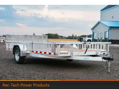 2025 Nordtek Utility 82in.X14' - 3K single axle, LD, Aluminum Rims, Spare Tire, Side Load Ramps Nort...