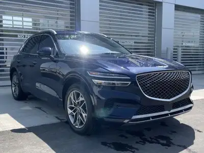 The 2022 Genesis GV70 Advanced is a sophisticated and dynamic compact luxury SUV that seamlessly ble...