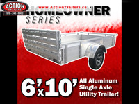 BEST VALUE utility trailer on the market - 6 x 10 all aluminum